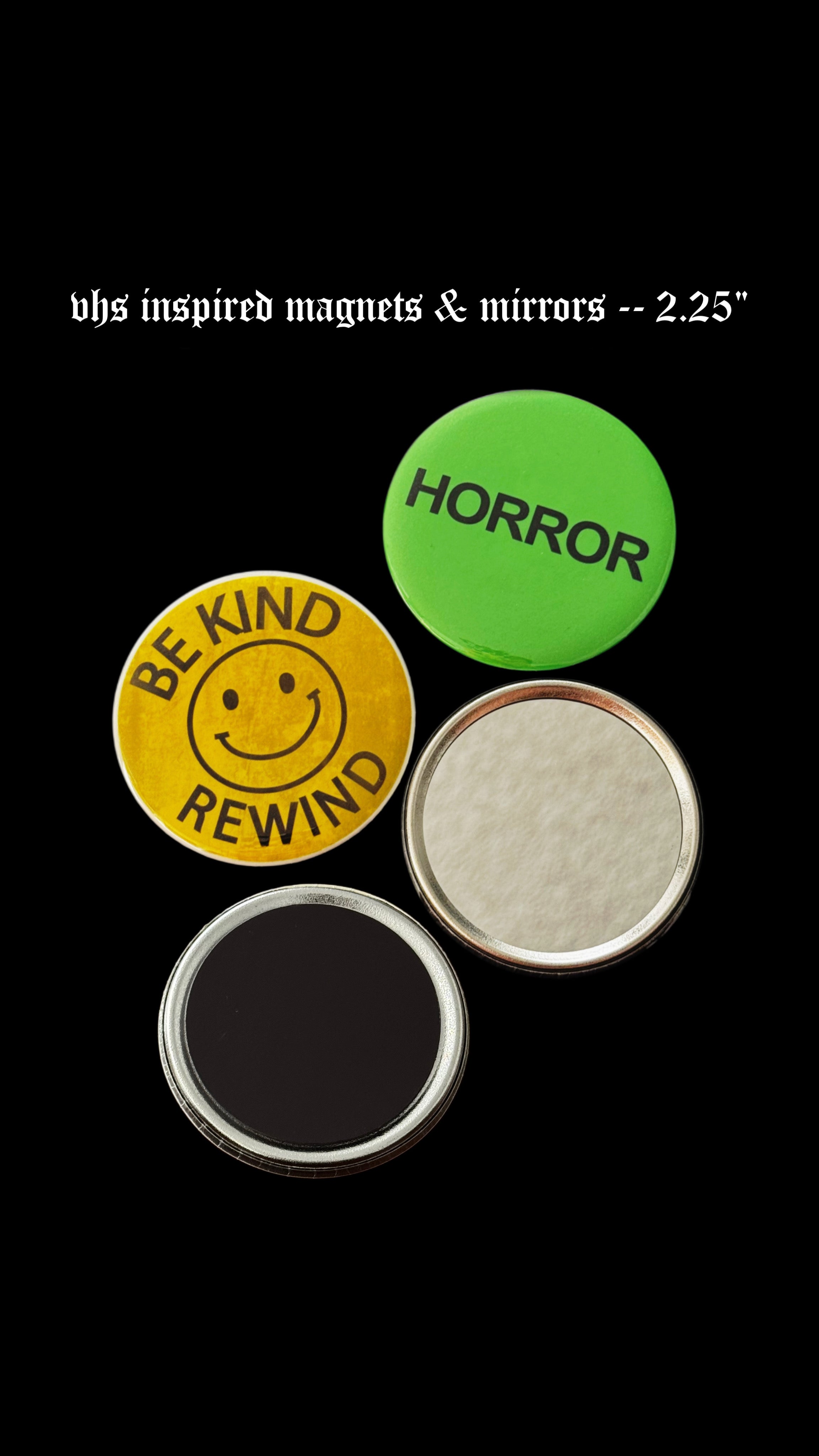 Sacred Spider VHS Sticker Mirrors & Magnets